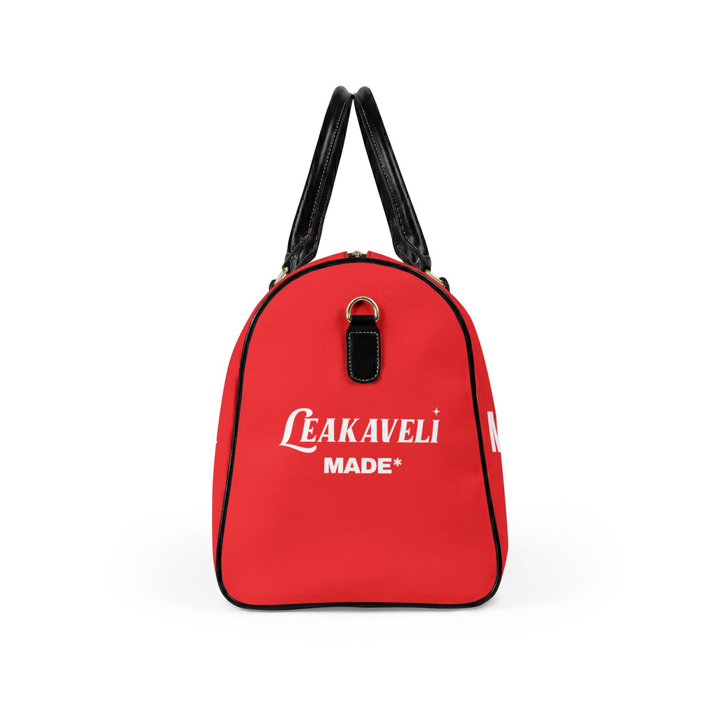 Turnt Again Leather Duffle Rouge*