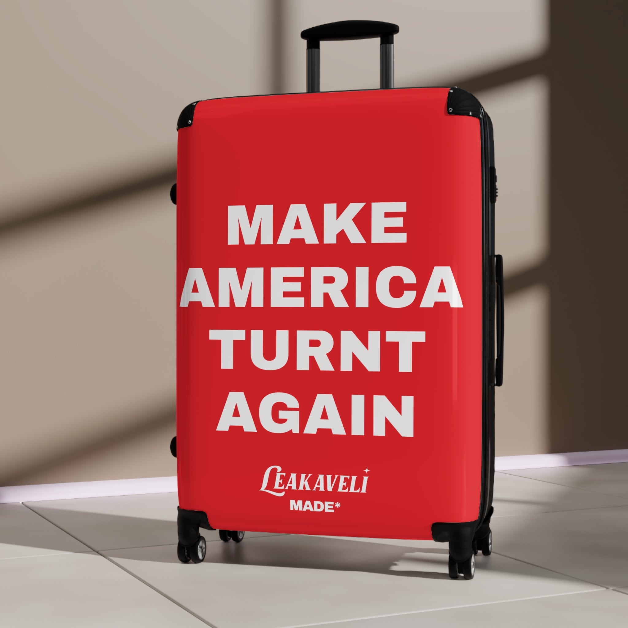 “Turnt Again” Luggage Rouge*